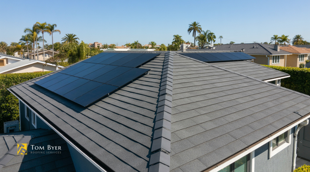 Solar-ready residential roof in Garden Grove with strong structure, proper slope, and compatible roofing materials