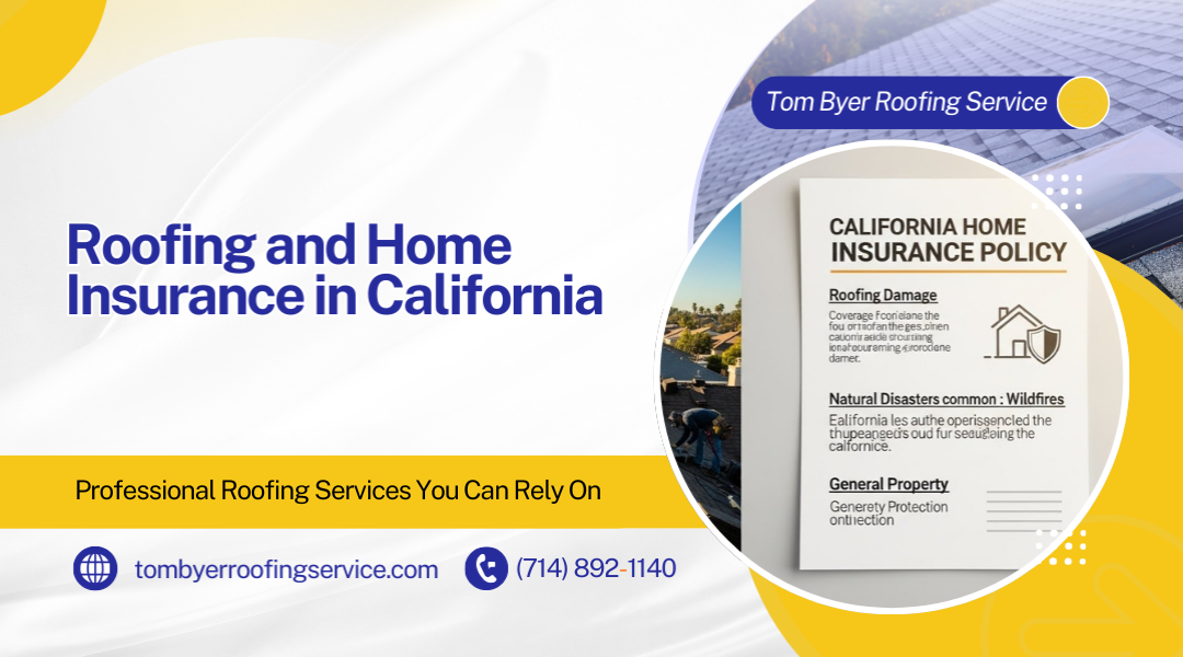 Roofing and Home Insurance in California: Key Facts