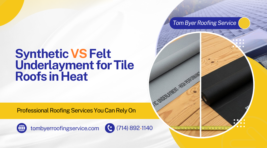Synthetic vs Felt Underlayment for Tile Roofs in Heat