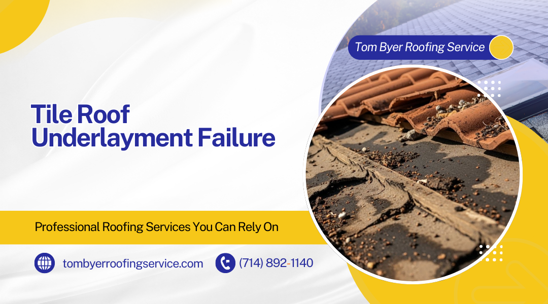 Tile Roof Underlayment Failure in Southern California