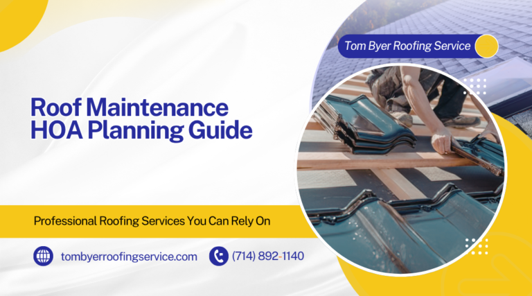 Roof Maintenance HOA Orange County Planning Guide