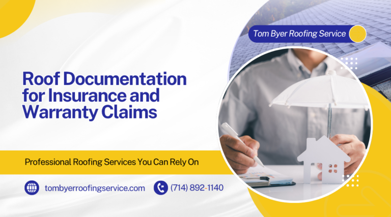 Roof Documentation for Insurance and Warranty Claims