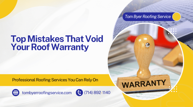 Top Mistakes That Void Your Roof Warranty